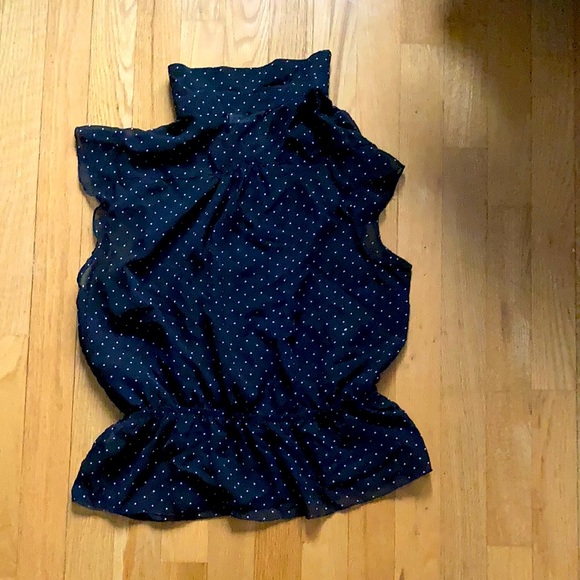 Cute black polkadot blouse - Picture 2 of 3